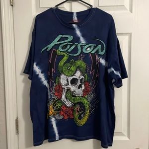Oversized Band Tee- Poison